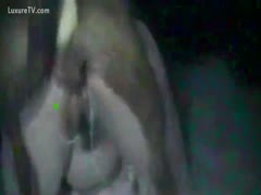 A mother I'd want to fuck getting boned admirably is shown in this classic dog-style dilettante beastiality sex film.